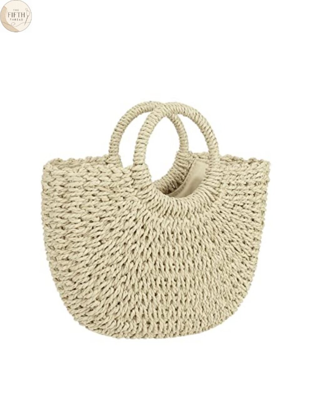 Womens Large Straw Beach Bag Woven Tote Handwoven Top Handle Summer Purse